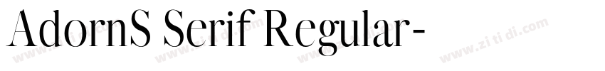 AdornS Serif Regular字体转换